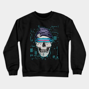 Cyber Skull Crewneck Sweatshirt